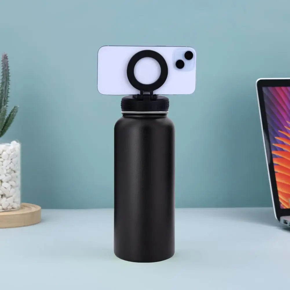Insulated Water Bottle with Phone Mount Insulated Water Bottle with Phone Mount